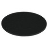 Round place mat felt coaster in 35 cm, black (HF016)