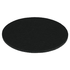Round place mat felt coaster in 35 cm, black (HF016) for glasses, food, table decoration