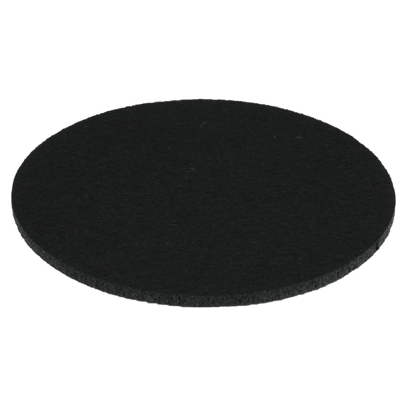 Round place mat felt coaster in 35 cm, black (HF016)