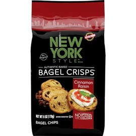 Generic New York Style Cinnamon Raisin Bagel Crisps, 6 oz, 6 Pack