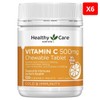 Healthy Care Vitamin C 500mg Chewable 120 Tablets x 6 / 헬씨케어 비타민C 500mg 츄어블 120정 X6개
