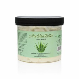 Humaira 100% NATURAL ALOE VERA BUTTER 1 POUND. FOR HAIR & SKIN, IDEAL FOR ALL SKIN TYPE.