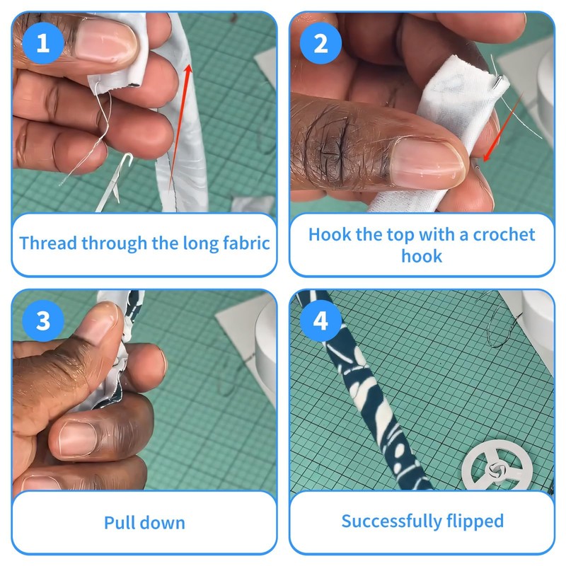 4PCS Loop Turner Tool for Sewing Tool & Silicone Beads,