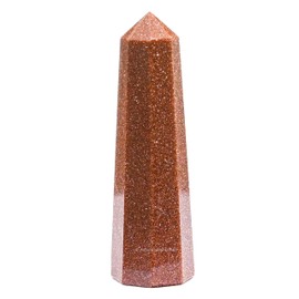 Red Goldstone Crystal Towers ~ Natural Healing Crystal Point Obelisk for Reiki Healing and Crystal Grid (2" to 3" INCH)