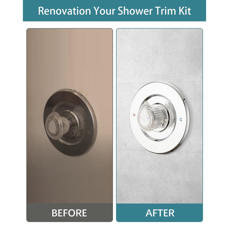 Replacement for Moen Fit Chateau Valve Shower Faucet Trim Kit