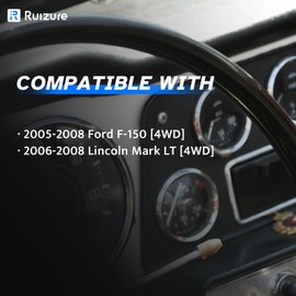 Front ABS Wheel Speed Sensor Left Right fit for 4WD 2005 2006 2007 2008 Ford F-150 F150, 06 07 08 Lincoln Mark LT, Driver Passenger Side, ALS504, 2pcs