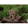 WINDALF Vikings Midga, 5 cm, Midgard Snake Brooch, Bronze, Bronze