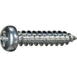 Trusco Y839-0316 Pan Head Tapping Screw, 1 Type A, Trivalent White, M3 x 16, 20 Pieces, Small Quantity
