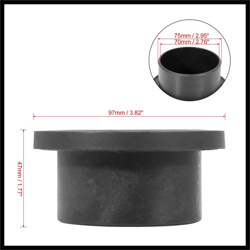 Hihaha 75mm Round Car Heater Ducting Warm Air Vent Outlet