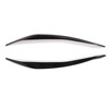 Front Headlight Eyebrow Cover ABS Black Front Headlight Lamp Eyebrow