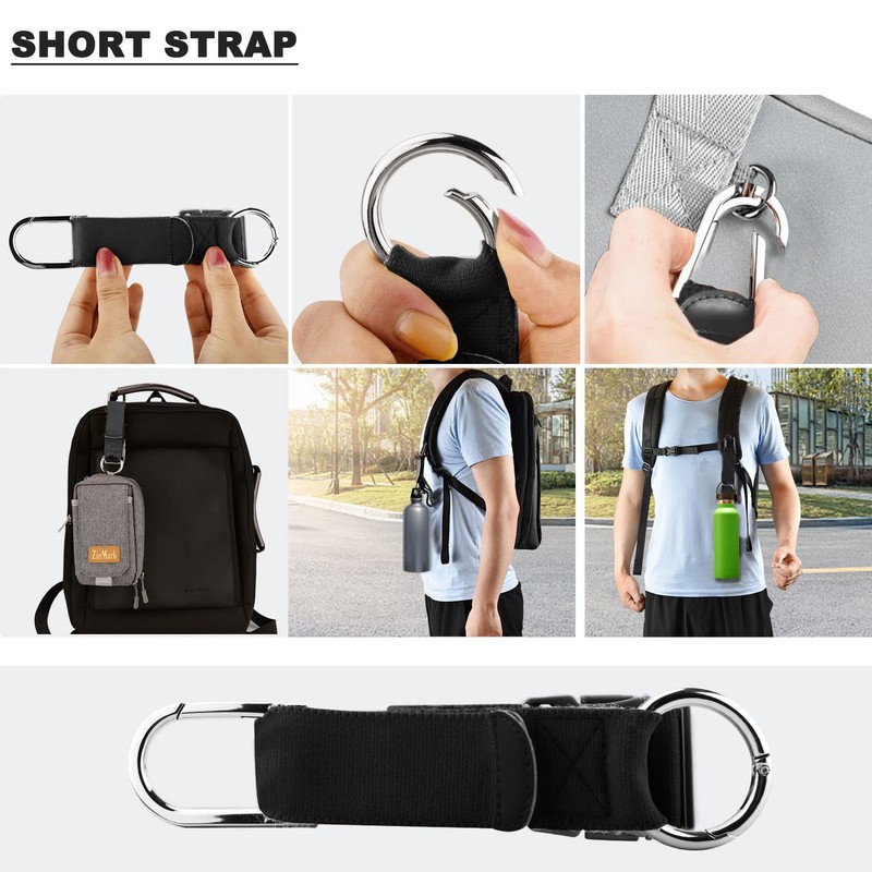 Convenient Coat Fastening Belt for Travel, Elastic Velcro Jacket Gripper