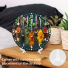 SPUNKER Clocks for Living Room,Colourful Herbs Spices 10 Inch Wall