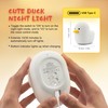UNEEDE Voice Control LED Benson Night Light, Cute Duck Animal