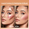 3-Pack Contour, Highlighter & Blush Set - Long-Lasting, Natural, Lightweight,