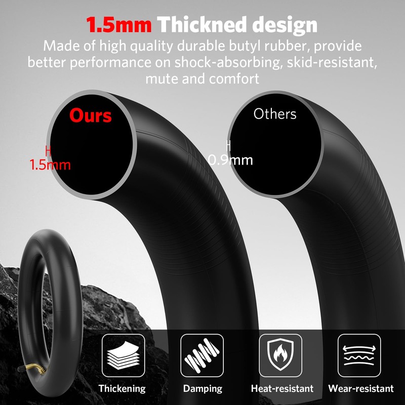 Cooryda 8.5'' Tire&Tube,8 1/2×2 Electric Scooter Tire Replacement Wheels for