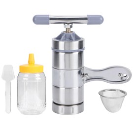 aqxreight Honey Extractor, Portable Mini Stainless Steel Honey Extractor, Manual Honey Press Machine, Beekeeping Tool, Portable Honey Squeezing Tool