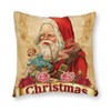 Santa Claus Doll Painting Throw Pillow Cover 18 x 18