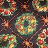 Unbranded VTG Classic Christmas Fruit & Floral Wreaths on Black