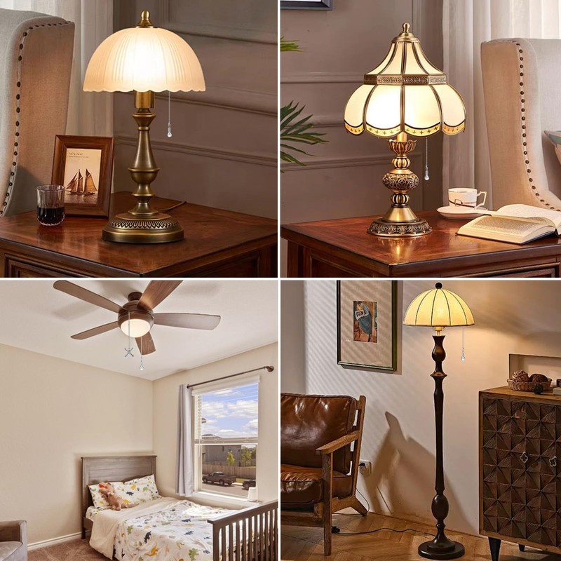 JiA QAQ Ceiling Fan Pull Chain Ornaments, 13.6 Inches Fan