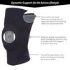 Doc Ortho Compression Knee Brace Sleeve with Buttress Patella Pad,