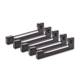 vhbw 5X Farbband Nylonband Tintenband kompatibel mit Nadeldrucker MAX Electronics RE 4100-10, RE 4100-6 Ersatz für Epson ERC-09, Epson C43S015354, ERC-09B.