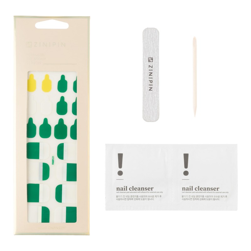 ZINIPIN FA00121 Foot Nail Seal Green Picnic