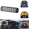 KaiDengZhe4Pcs 6LED Blue Ultra Slim Sync Feature Warning Emergency Beacon