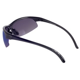 Mass Vision 2 Pair of Bifocal Sport Wrap Reading Sunglasses, Outdoor Sun Readers for Men and Women (Open Road Blue, 1.75, multiplier_x)