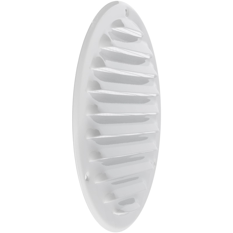 HVAC OV 5 Inch White Round Metal Vent Cover -