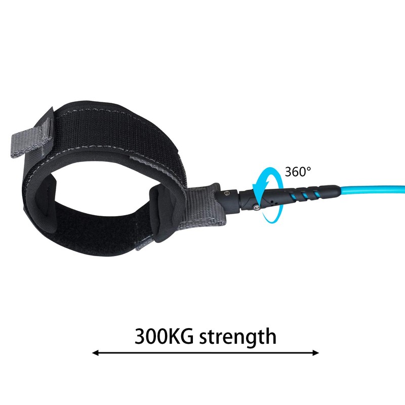 Surfboard Leash,Straight Rope Single Turn Surf Leash for Longboard,Paddleboard,Surfboards 5.5mm