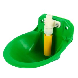 Homend Automatic Waterer Bowl Goats Waterer Sheep Drinking Water Bowl Livestock Drinker Bowl for Piglet Cattle Dog, Green