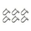 AB Tools 8mm Galvanised Dee Shackle PACK of 6 Chandlery