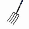 Mujocooker 4-Tine Spading Digging Fork, Garden Digging Spading Fork Forged