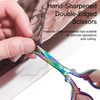 Jaasuee 3.57 Inch Mini Rainbow Scissors, Sharp Stainless Steel Embroidery