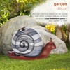 Alpine Corporation WQA1600 Alpine Create Snail Solar-Powered LED Light Garden
