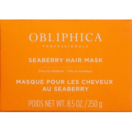 Obliphica Seaberry Hair Mask - Deep Conditioning Hydrating Treatment for Dry and Damaged Hair - Fine, Frizzy, and Color-Treated Hair - 8.5 Ounce (Pack of 1)