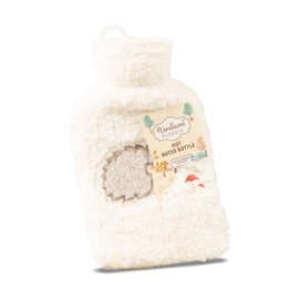 Hot Water Bottle with Soft Cover | Hot Water Bag with Fluffy Cover | Hot Water Bottle for Hot & Cold Compress | Hot Water Bag for Neck, Shoulder Pain and Hand Feet Warmer (White)