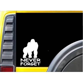 EZ-STIK Gorilla Never Forget Harambe *J715* 6 inch Decal Sticker