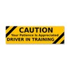 CafePress CAUTION: Driver in Training 10" x 3" Rectangular Car