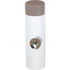 Wahei Freiz Water Bottle, Mug Bottle, 10.1 fl oz (300 ml), Quiet, Heat Retention, Cold Retention, Vacuum Insulated Bottle, Cat, RH-1663
