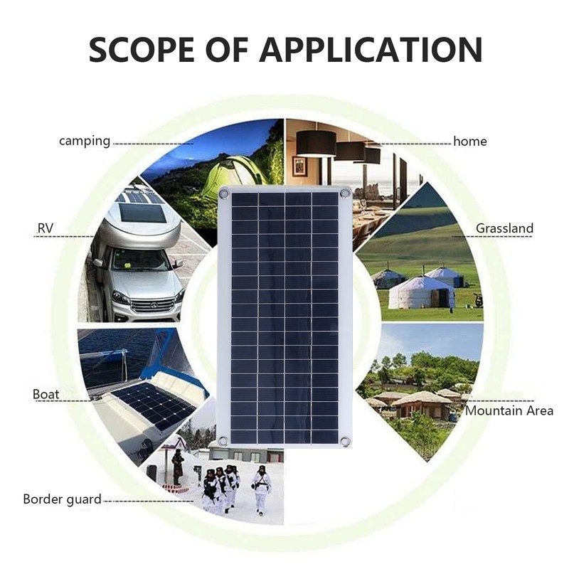 8W Monocrystalline Silicon Solar Panels with 10A Controller Portable Solar