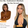 NOSTALGIA Ombre Blonde Wear and Go Glueless Wigs Pre Plucked