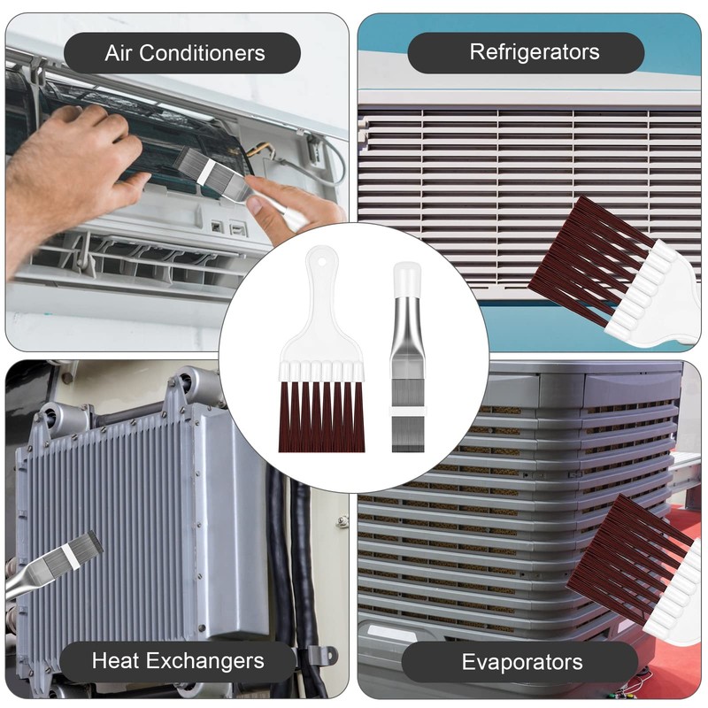 Condenser Cleaning Comb, 2 Pieces Air Conditioning Condenser Fin Comb,