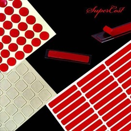 4 Types of Transparent Cutting Double-Sided Tapes for Fixing Nail Art Display Tips / 네일아트 전시팁 고정 투명 컷팅 양면 테이프 4종