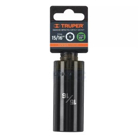 Truper D-7330-HL 15/16" long impact socket, 6 points, 1/2" drive