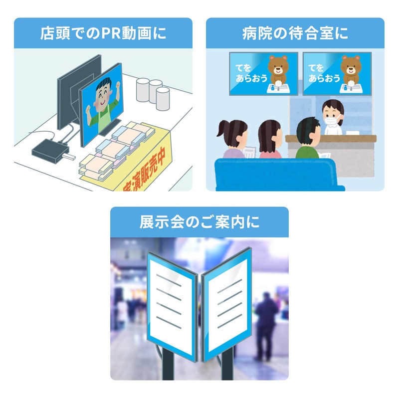 Sanwa Supply MED-PL2K202 Media Player (2 Distribution), Black