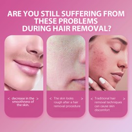 Facial Hair Remover Liquid - Hair Removal for Women, with Soothing Skin Benefits and Hair Growth Inhibitor - Dermaplaning Kit Included