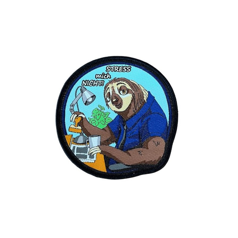 Authority Sloth Textile Patch with Velcro