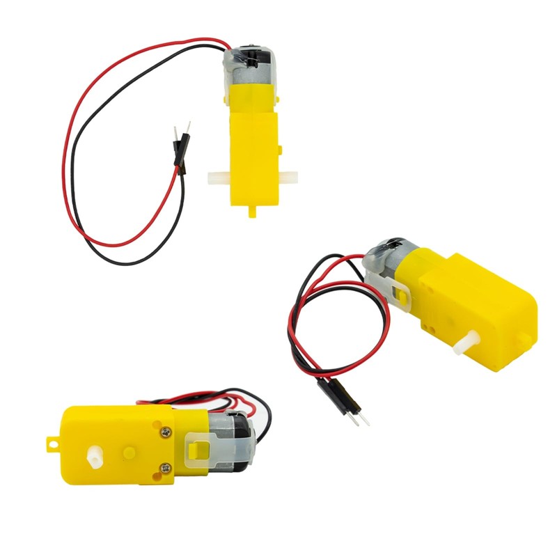 6pcs TT Motor DC Electric Motor 3V-6V Dual Shaft Geared