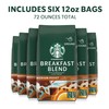 Starbucks Ground Coffee, Medium Roast Hot or Iced Coffee, Breakfast